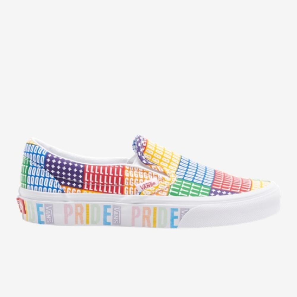 NIB VANS Classic Slip-On Pride Sneakers Shoes 5 - Picture 2 of 7